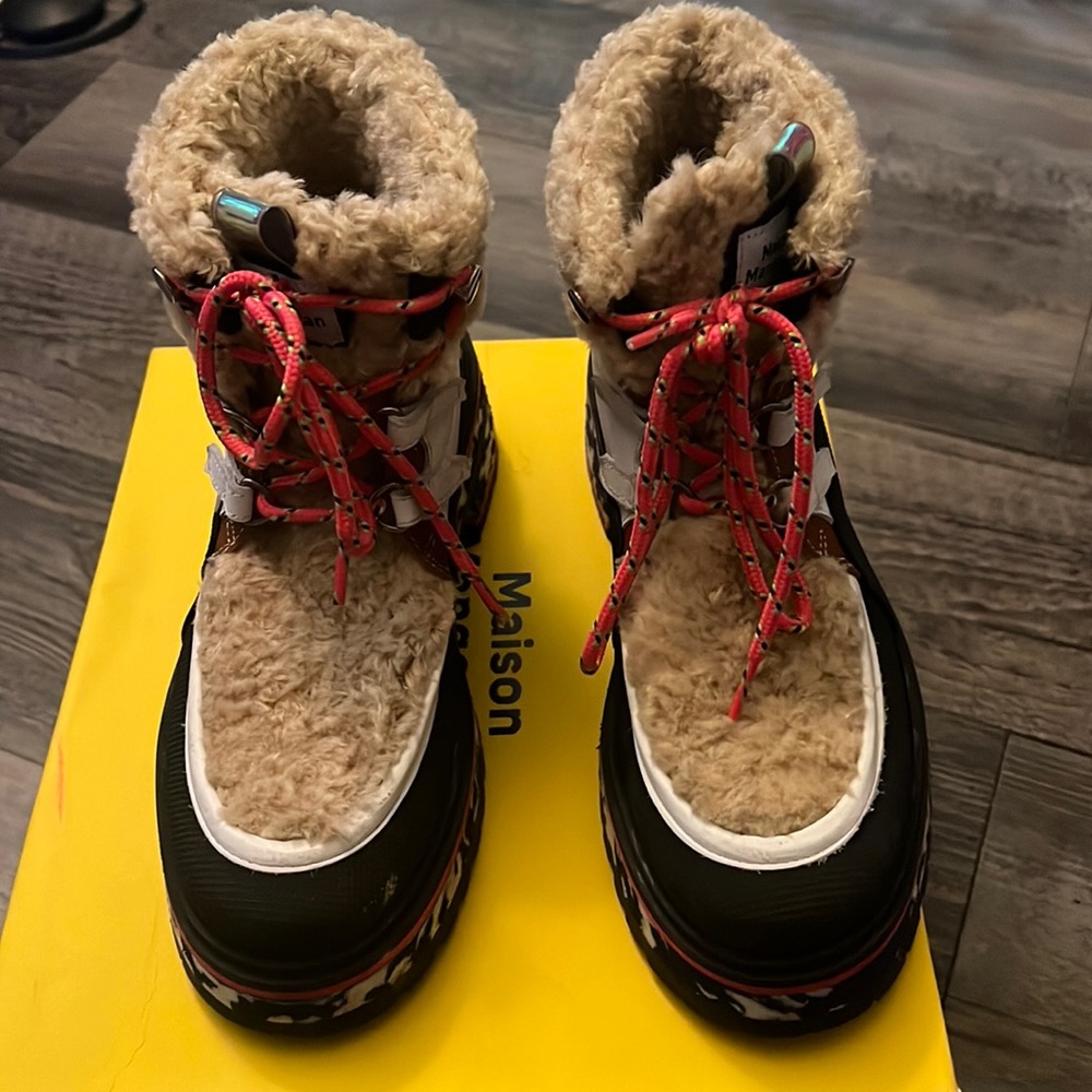 MAISON MANGOSTAN PATTERN BOOTS